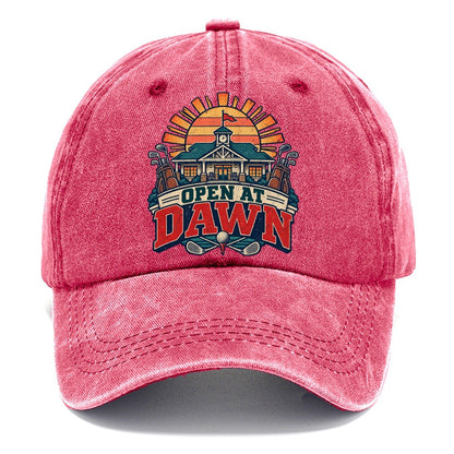 Open At Dawn Golf Life Classic Cap – Pomegranate Blush