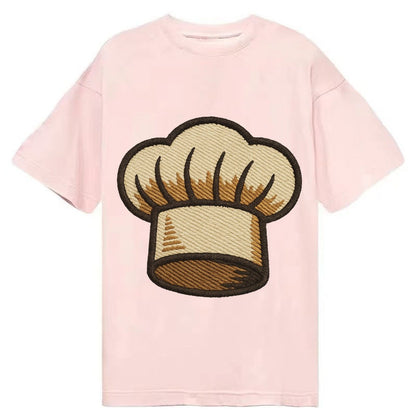 Chef Toque Pleats Embroidered 2a1da8 Classic T-shirt – Pink