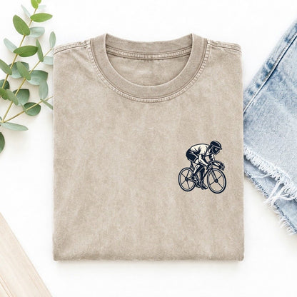 Sprint Cyclist Left Chest Vintage T-shirt – Off White