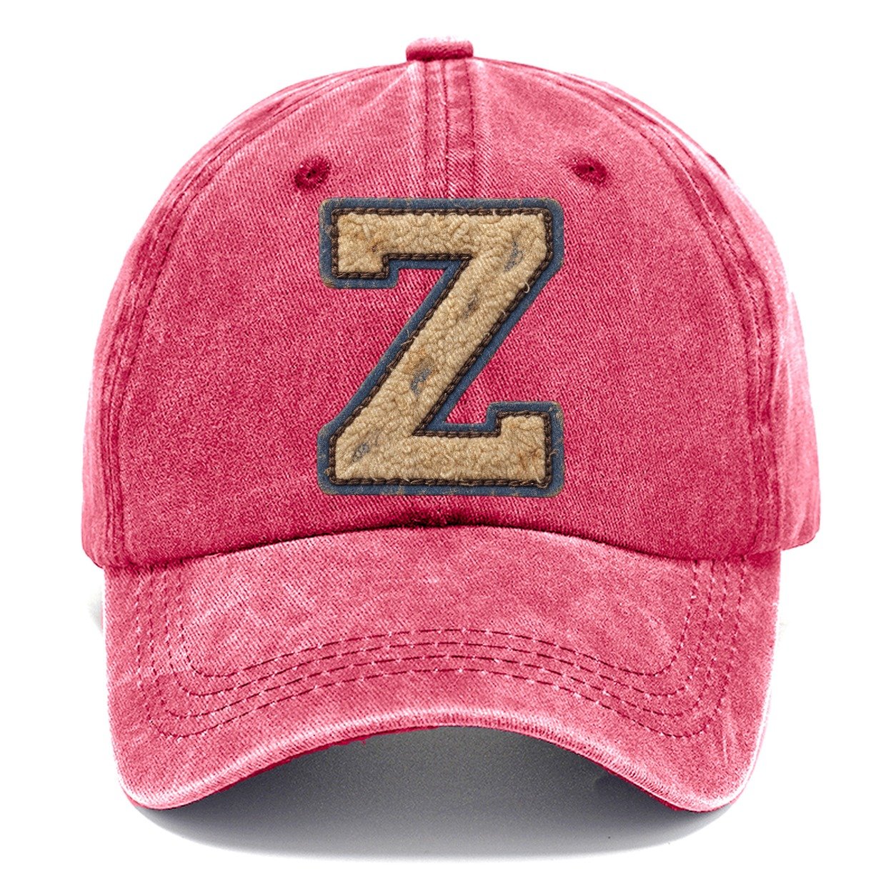 Varsity Chenille Z Monogram Classic Cap – Pomegranate Blush