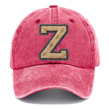 Varsity Chenille Z Monogram Classic Cap – Pomegranate Blush