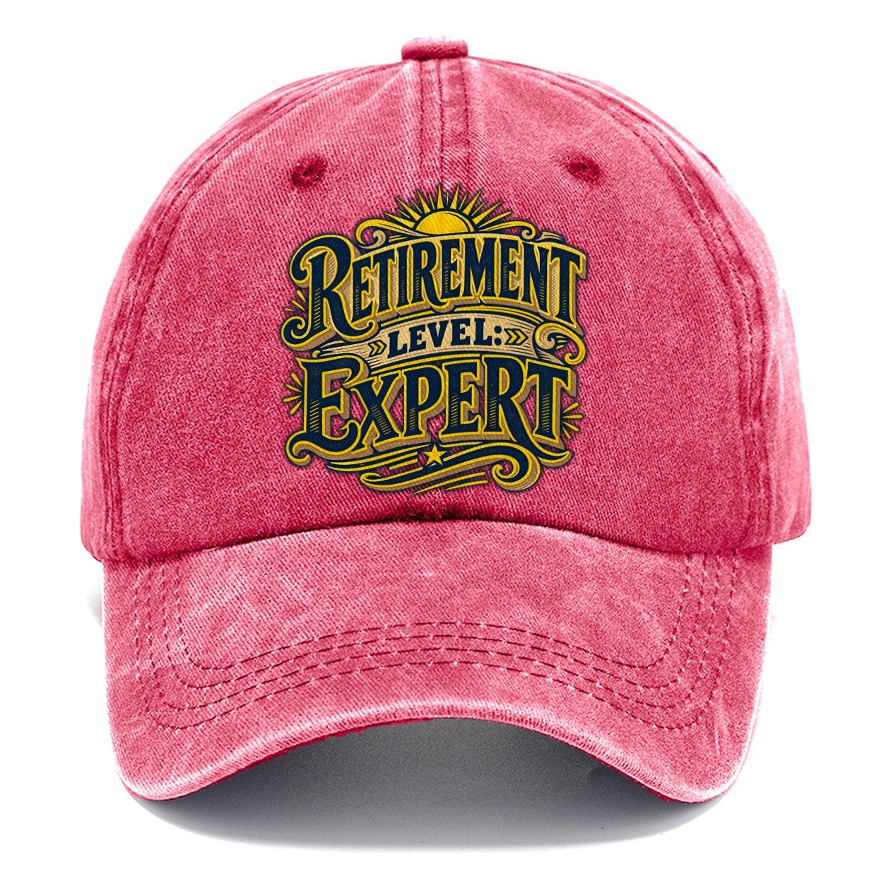 Retirement Level Expert Retired Living Classic Cap – Pomegranate Blush