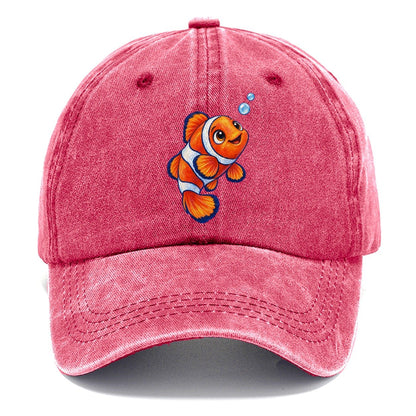 Clownfish Upward Flick Sea Sprite Classic Cap – Pomegranate Blush