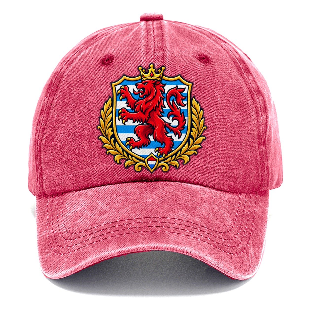 Luxembourg Minimal Emblem Country Logos Classic Cap – Pomegranate Blush
