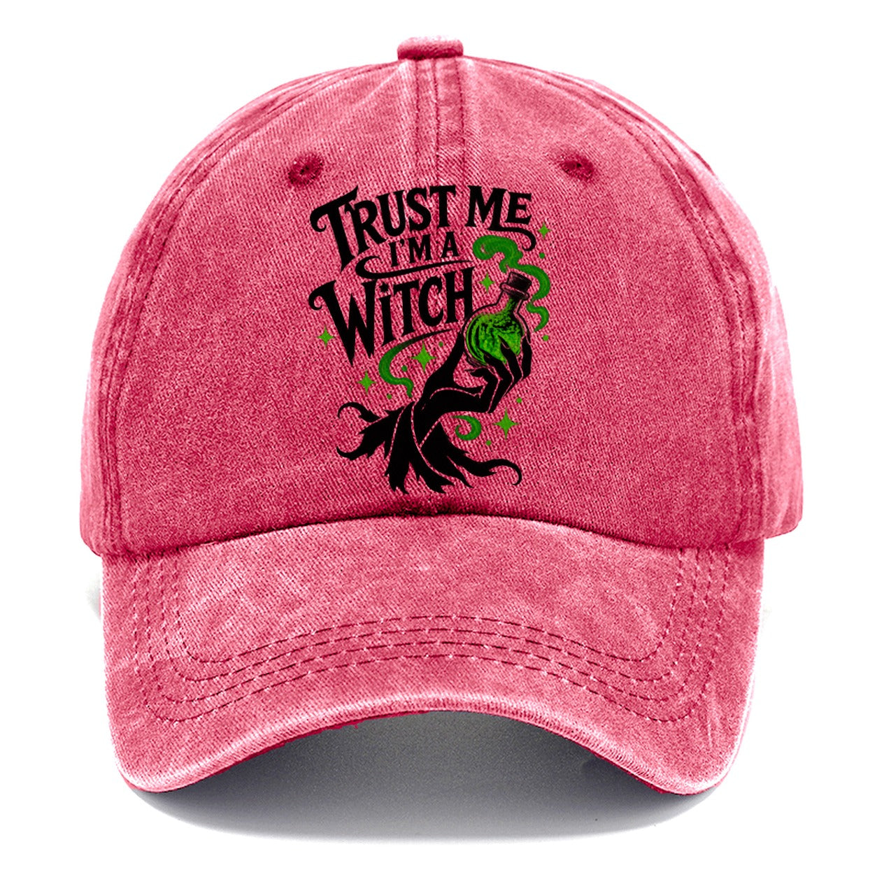 Trust Me I Am A Witch Slogan Witch Magic Classic Cap – Pomegranate Blush