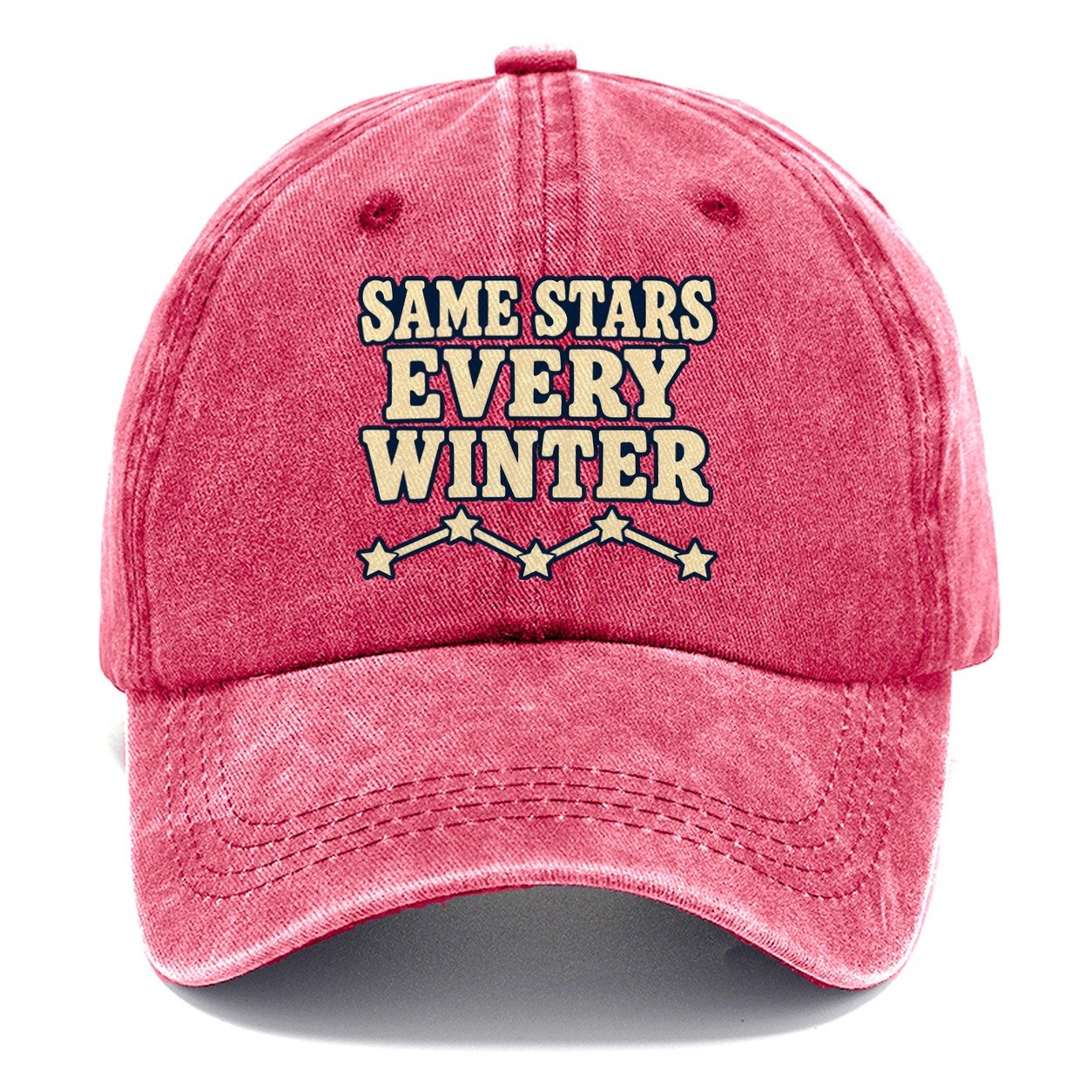 Same Stars Every Winter Astronomy And Stargazing Classic Cap – Pomegranate Blush
