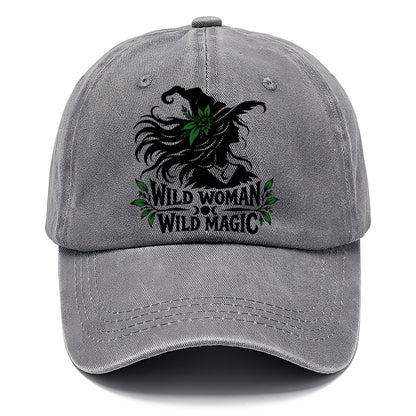 Wild Woman Wild Magic Slogan Witch Magic Classic Cap – Urban Haze