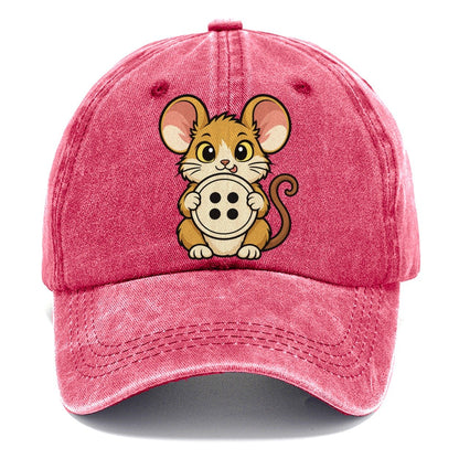 The Sewing Room Mouse Sewing And Quilting Classic Cap – Pomegranate Blush