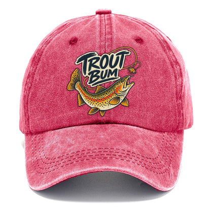 Trout Bum Fishing Elegant Classic Cap – Pomegranate Blush