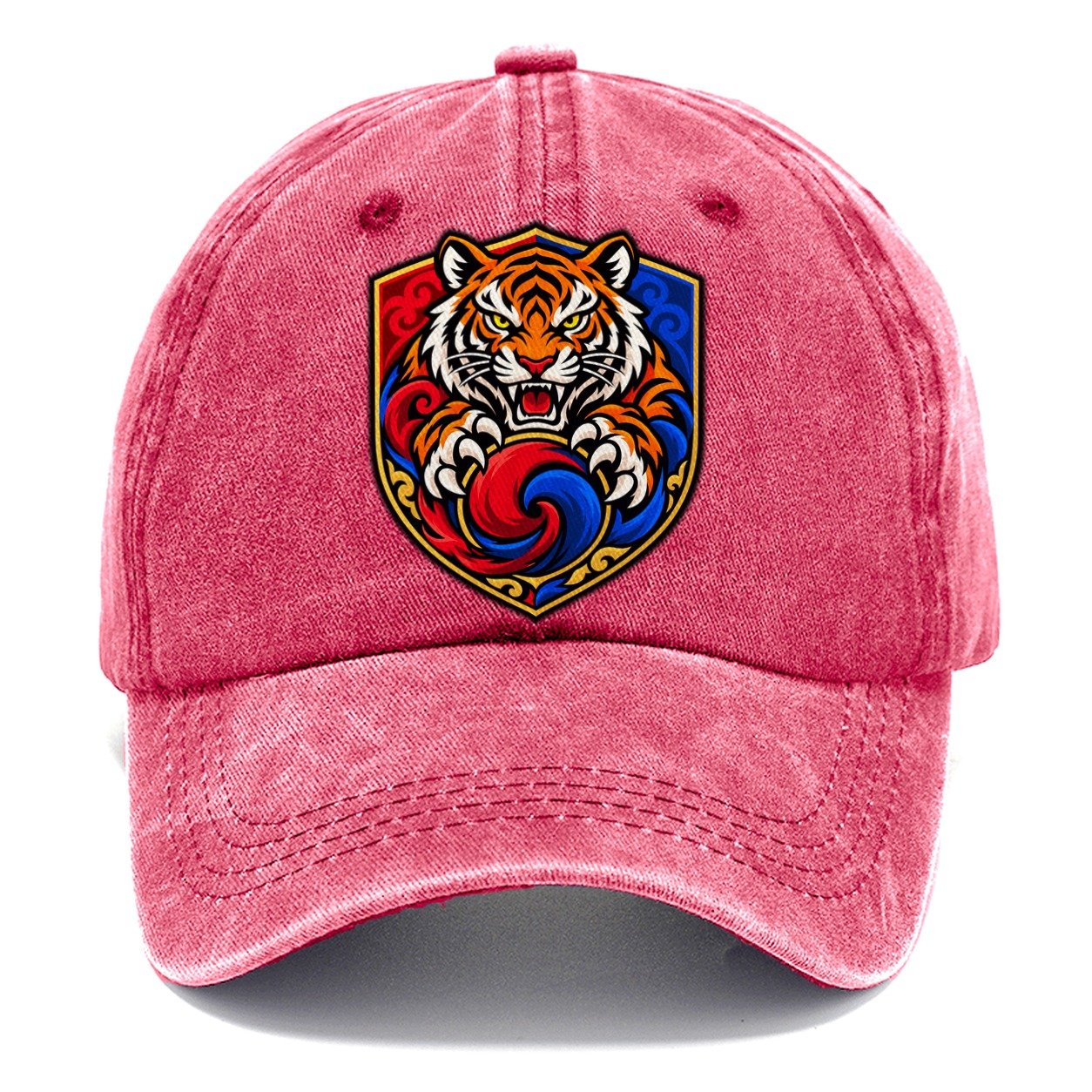 South Korea Minimal Emblem Country Logos Classic Cap – Pomegranate Blush