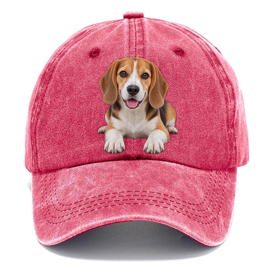 Beagle Lying Down Top Breeds Classic Cap – Pomegranate Blush