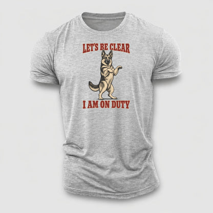 German Shepherd Dog Declarations Cotton T-Shirt – Sport Grey
