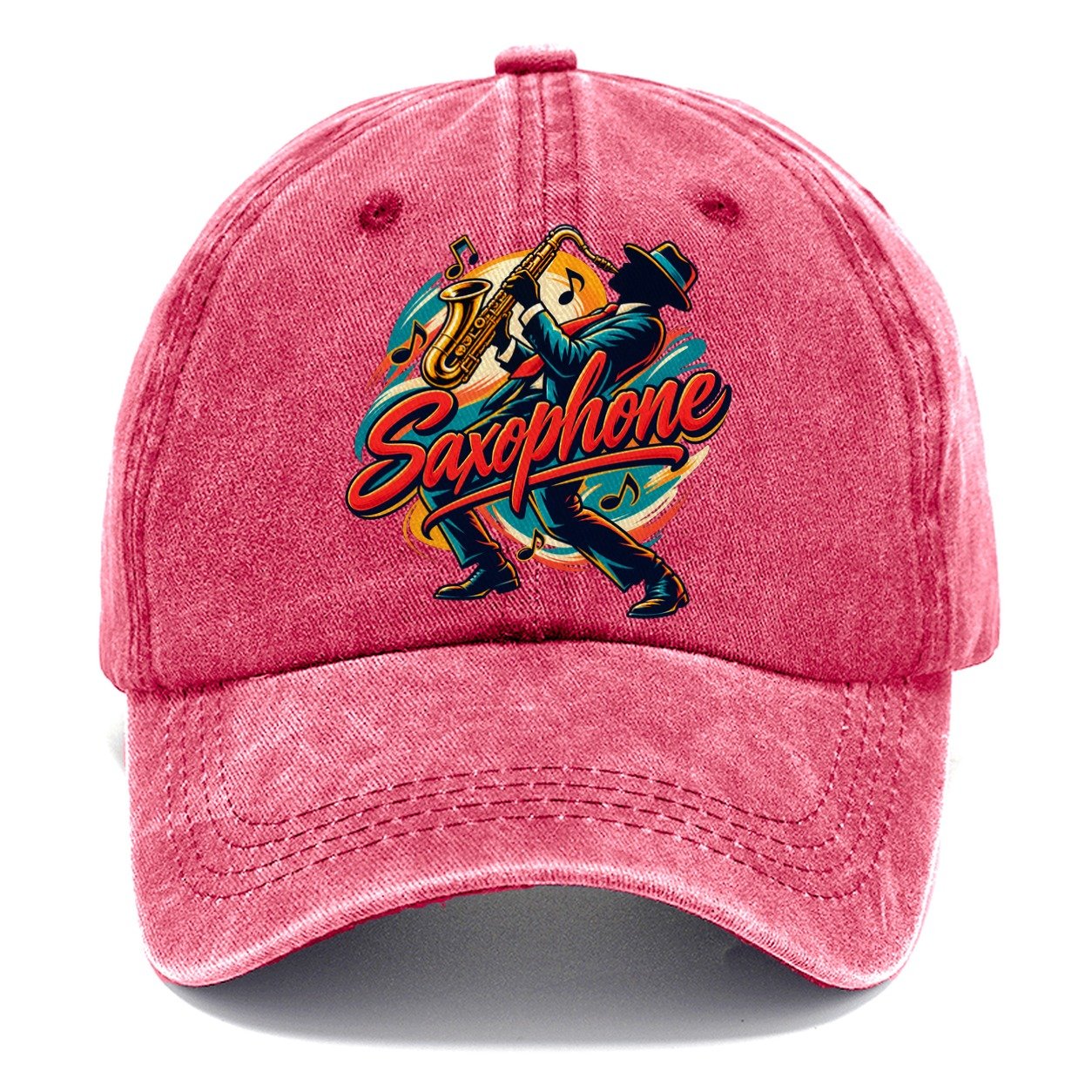Saxophone Crest Music Instruments Classic Cap – Pomegranate Blush