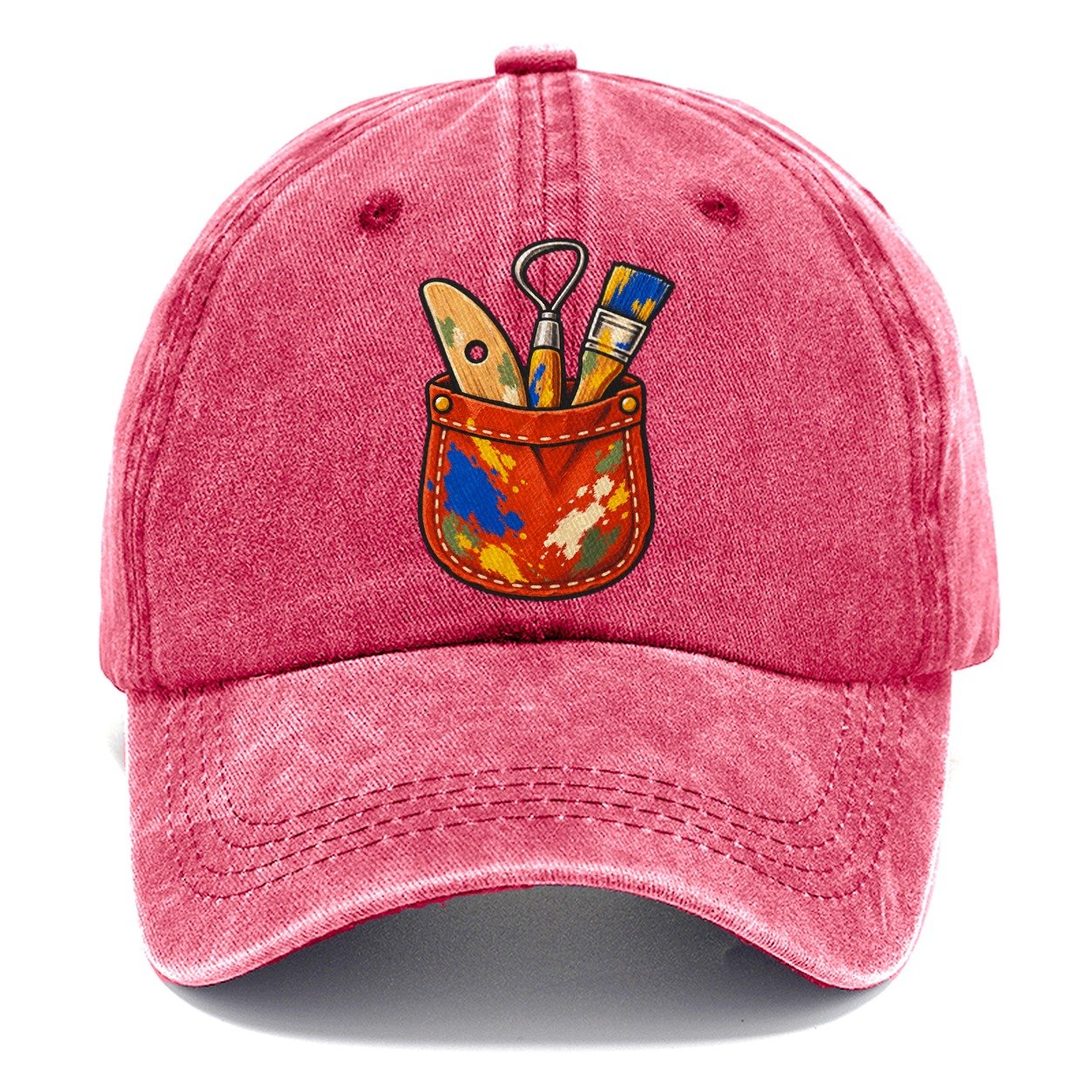 Apron Pocket Clay Color Makers Classic Cap – Pomegranate Blush