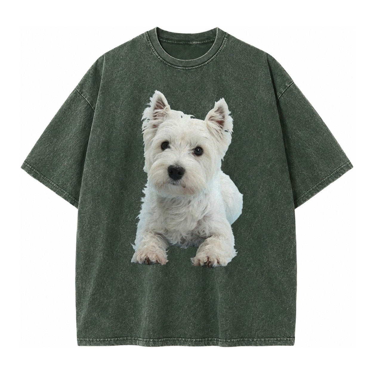 West Highland White Terrier Vintage T-shirt – Forest Mist
