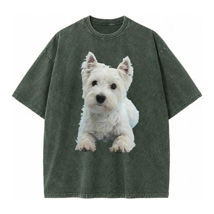 West Highland White Terrier Vintage T-shirt – Forest Mist
