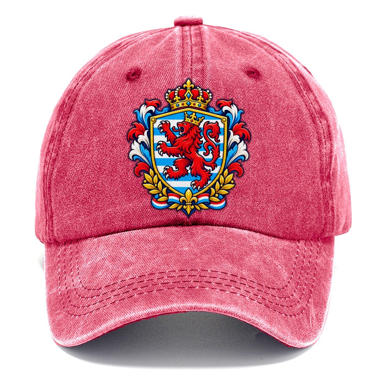 Luxembourg Heraldic Crest Country Logos Classic Cap – Pomegranate Blush