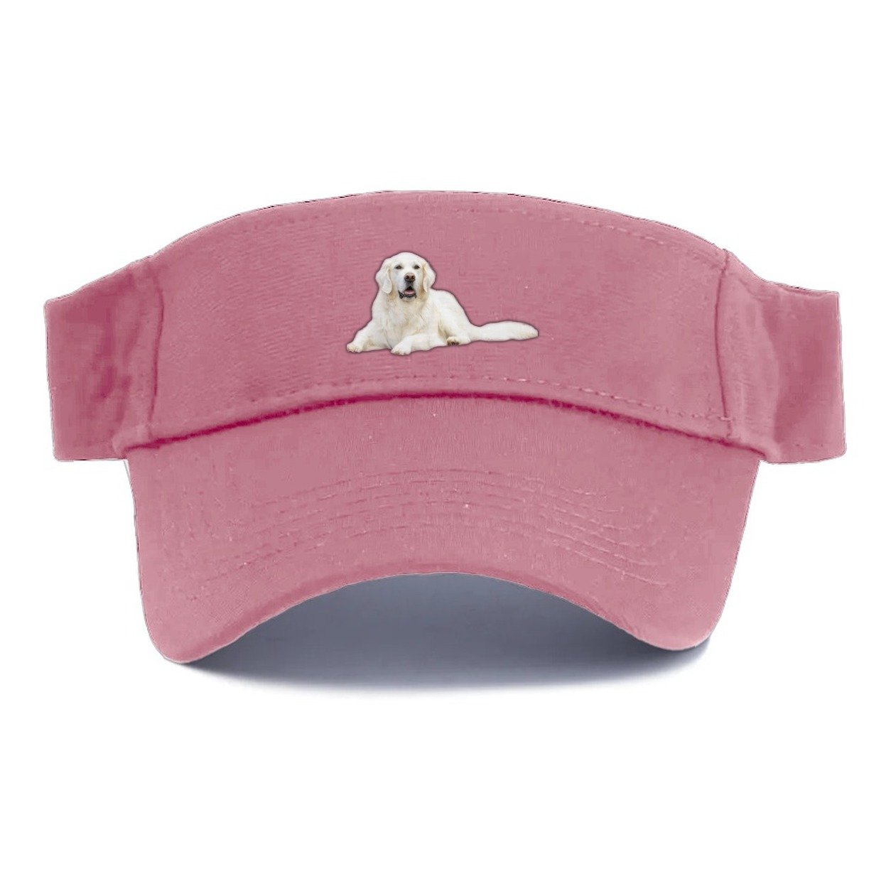 White English Cream Golden Retrievers Visor – Pink
