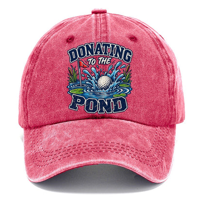Donating To The Pond Golf Life Classic Cap – Pomegranate Blush