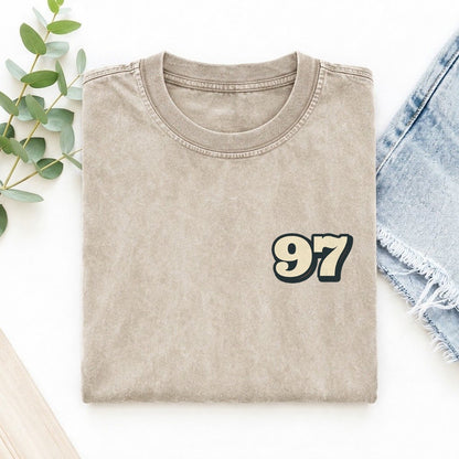Number 97 Left Chest Vintage T-shirt – Off White