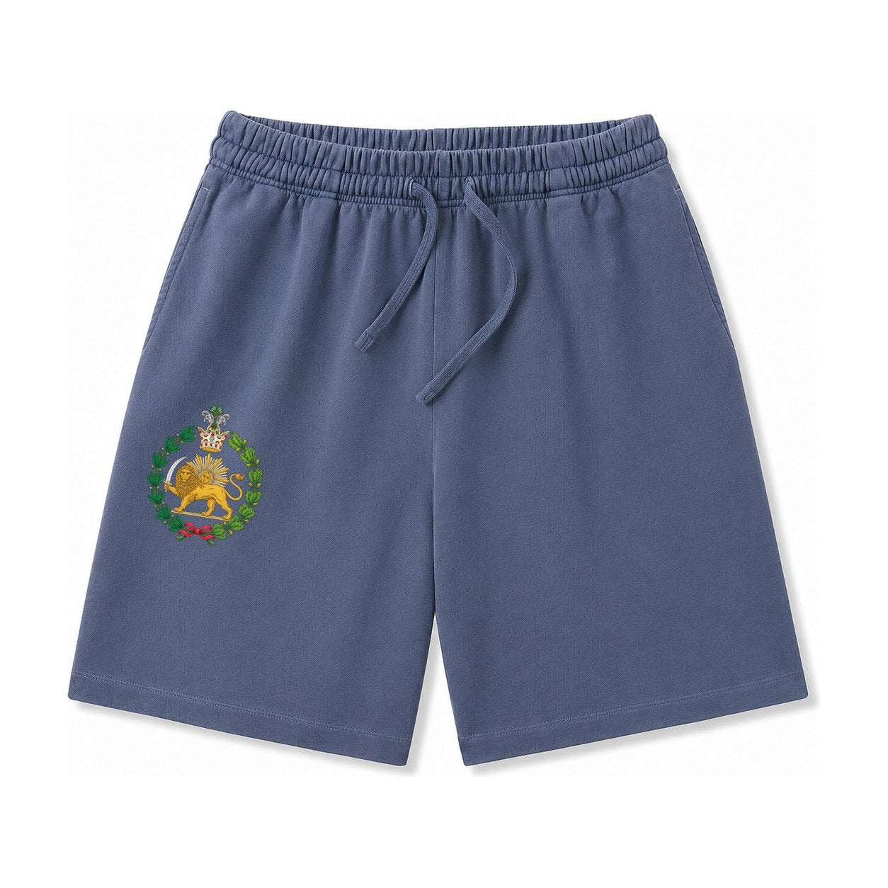 Iran Lion Washed Shorts – Navy Blue