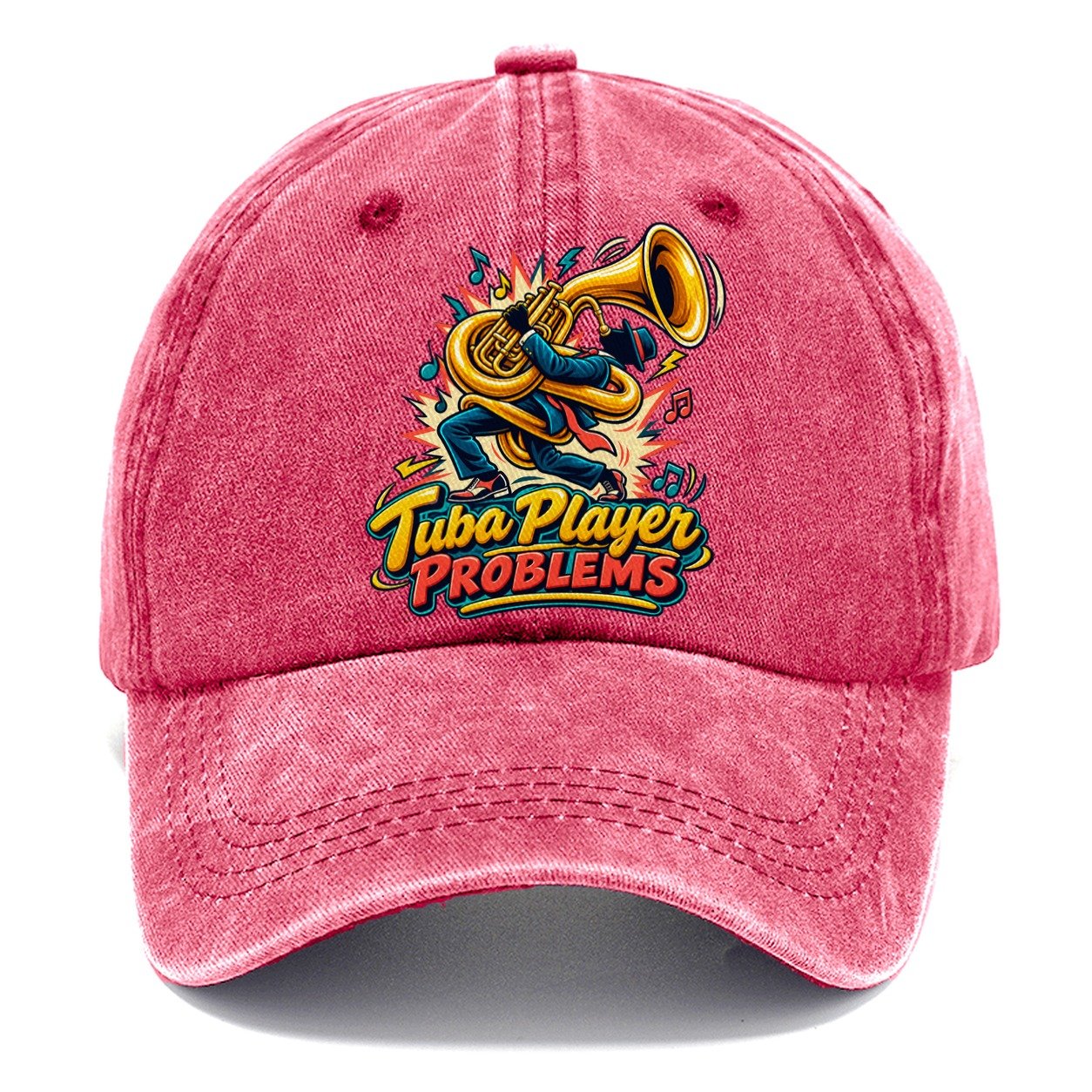 Tuba Player Problems Music Instruments Classic Cap – Pomegranate Blush
