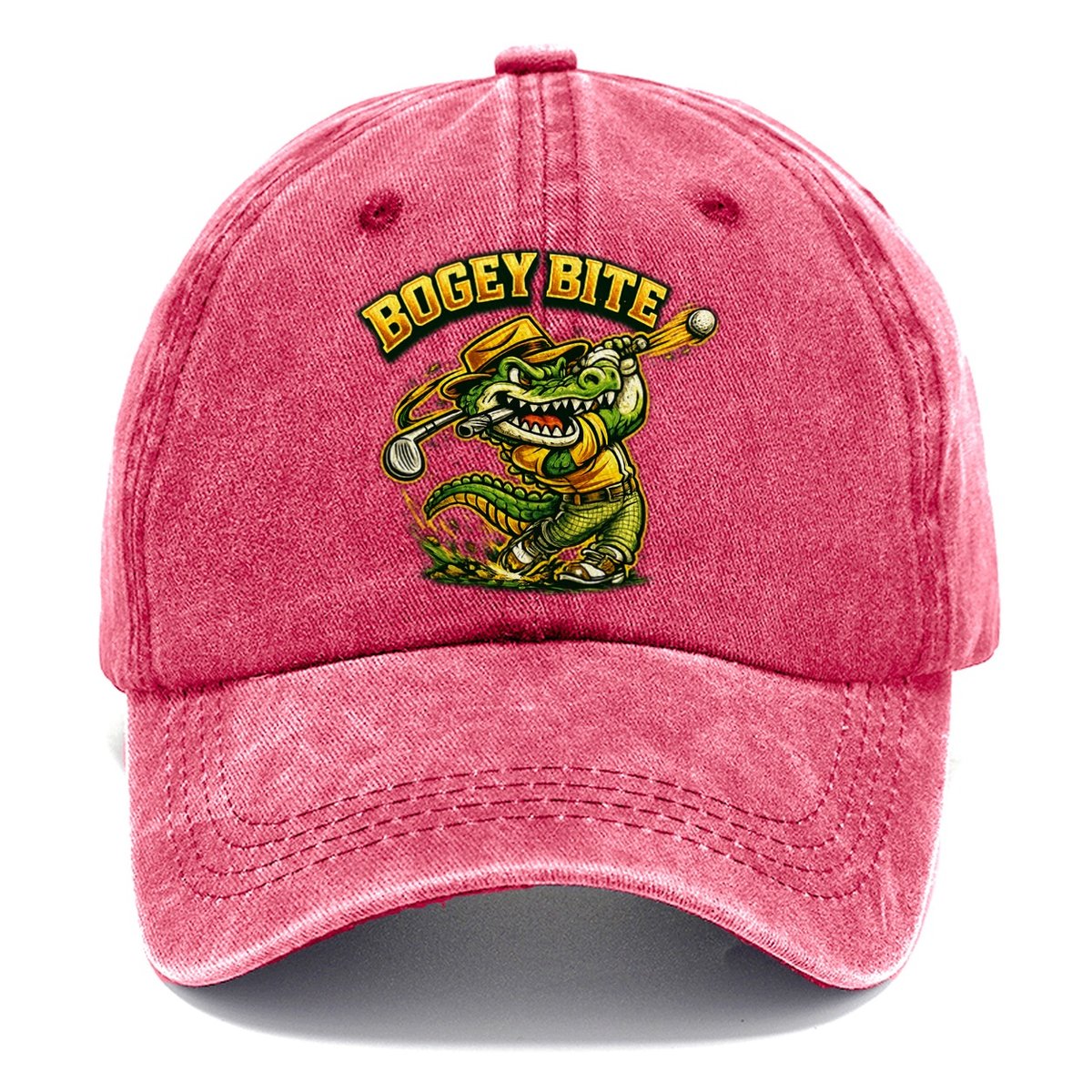 Bogey Bite Gator Classic Cap – Pomegranate Blush