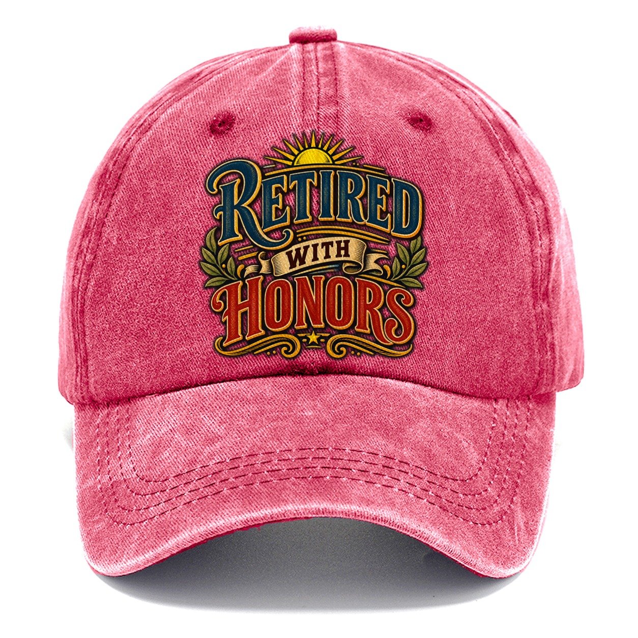 Retired With Honors Retired Living Classic Cap – Pomegranate Blush