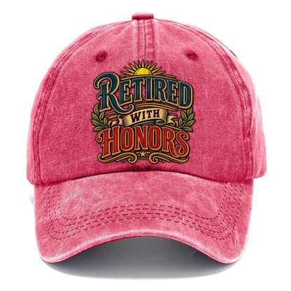 Retired With Honors Retired Living Classic Cap – Pomegranate Blush