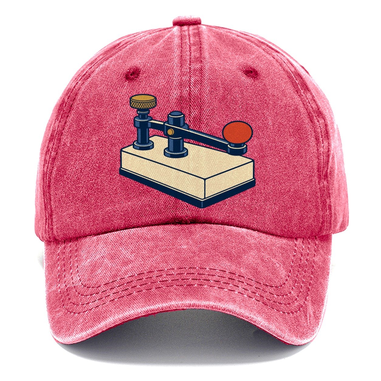 Straight Key Elevation Amateur Radio Classic Cap – Pomegranate Blush