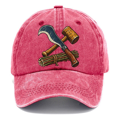 Hedgelayer Billhook Mallet And Hazel Rods Uk Culture Heritage Classic Cap – Pomegranate Blush