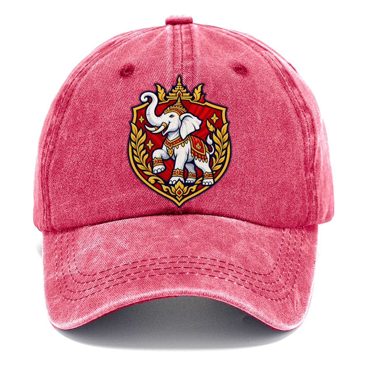 Thailand Heraldic Crest Country Logos Classic Cap – Pomegranate Blush