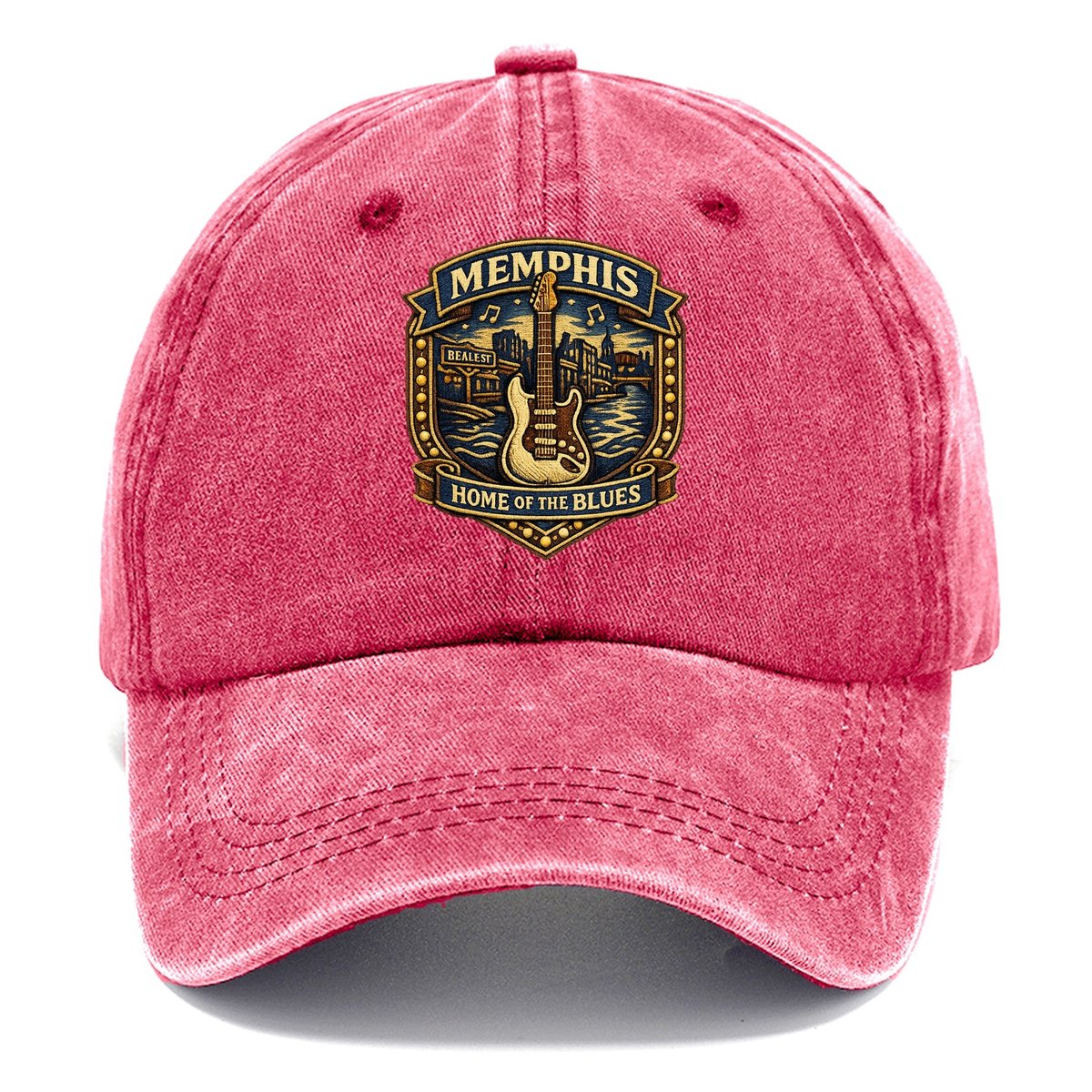 Memphis Blues Classic Cap – Pomegranate Blush