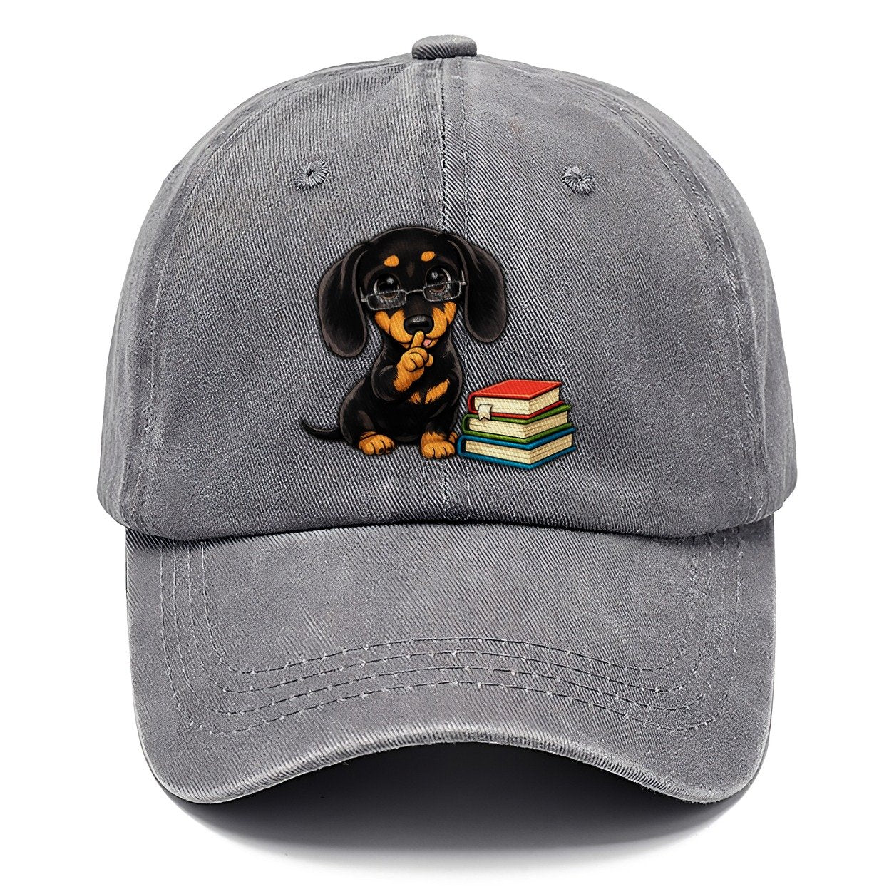 Dachshund Librarian Shushing World Classic Cap – Urban Haze