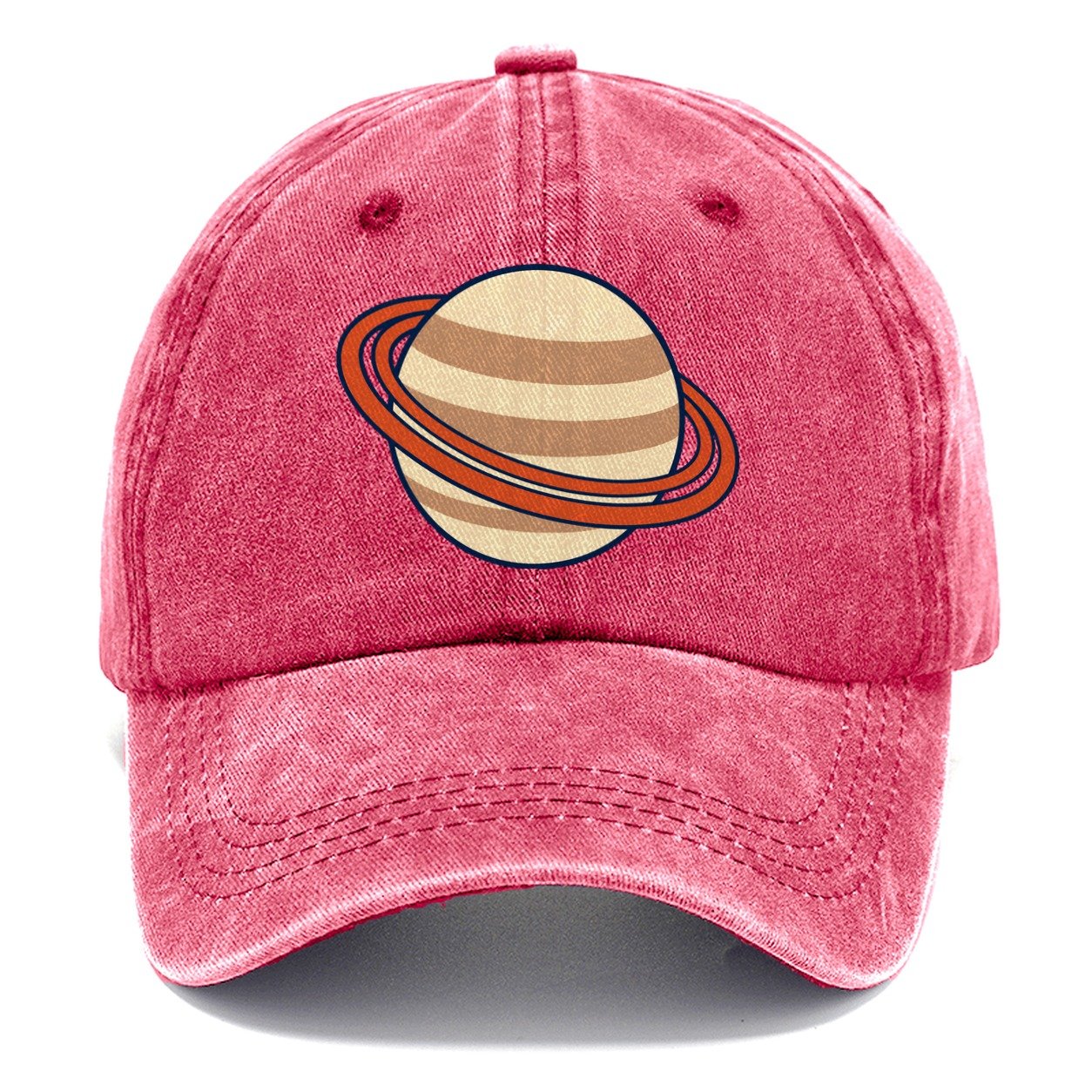 Saturn Ring Geometry Astronomy And Stargazing Classic Cap – Pomegranate Blush