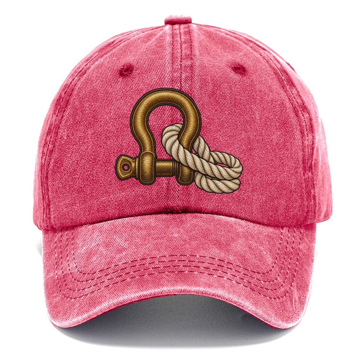 Bow Shackle And Coiled Rope Off Roading And Overlanding Classic Cap – Pomegranate Blush