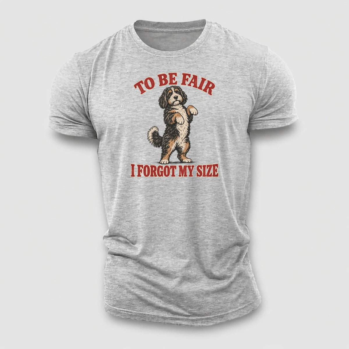 Bernedoodle Dog Declarations Cotton T-Shirt – Sport Grey