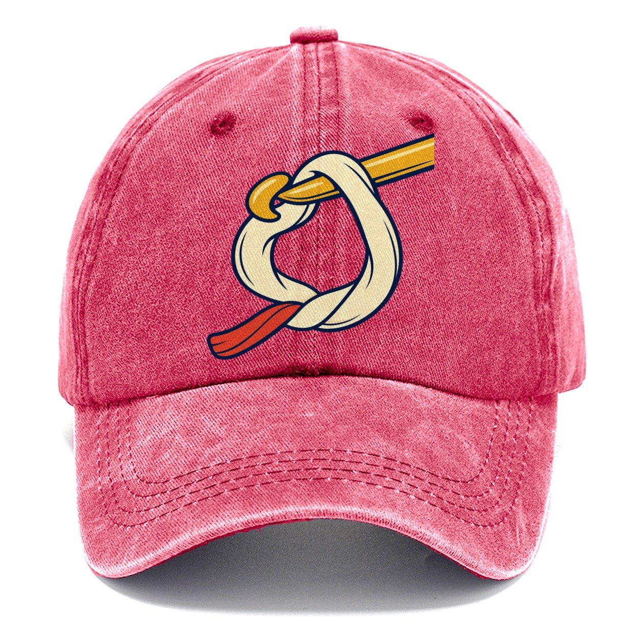 Working Loop Close Up Yarn Crafts Classic Cap – Pomegranate Blush