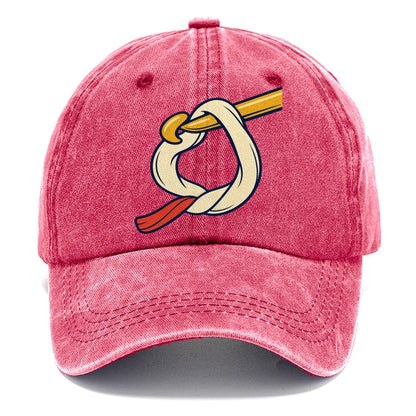 Working Loop Close Up Yarn Crafts Classic Cap – Pomegranate Blush