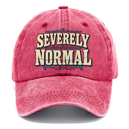 Severely Normal American Wit Classic Cap – Pomegranate Blush