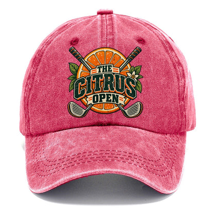 The Citrus Open Golf Life Classic Cap – Pomegranate Blush