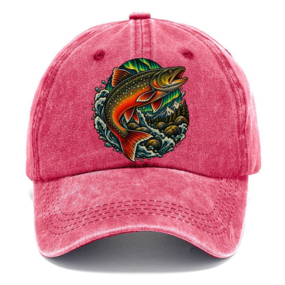 Arctic Char Glow Fishing Club Classic Cap – Pomegranate Blush