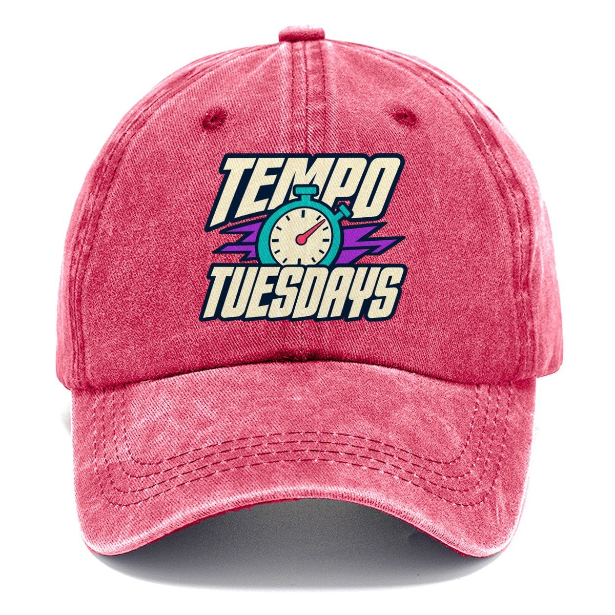 Tempo Tuesdays 90S Running Clubs Classic Cap – Pomegranate Blush
