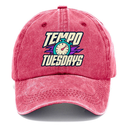 Tempo Tuesdays 90S Running Clubs Classic Cap – Pomegranate Blush