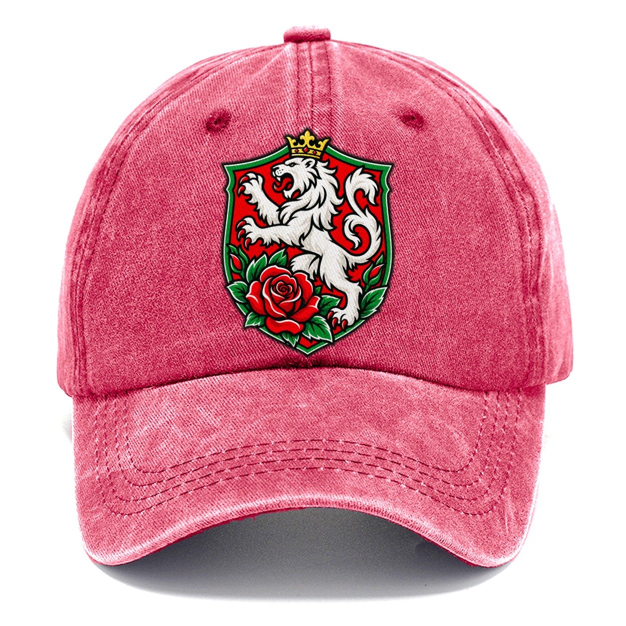 Bulgaria Minimal Emblem Country Logos Classic Cap – Pomegranate Blush