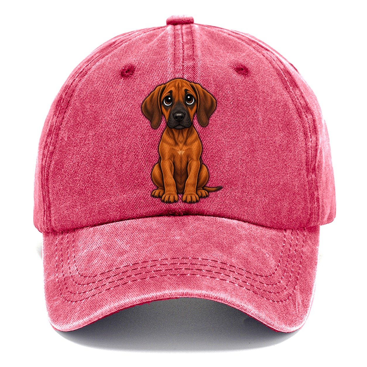 Rhodesian Ridgeback Sitting Sweetheart Classic Cap – Pomegranate Blush