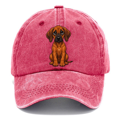 Rhodesian Ridgeback Sitting Sweetheart Classic Cap – Pomegranate Blush