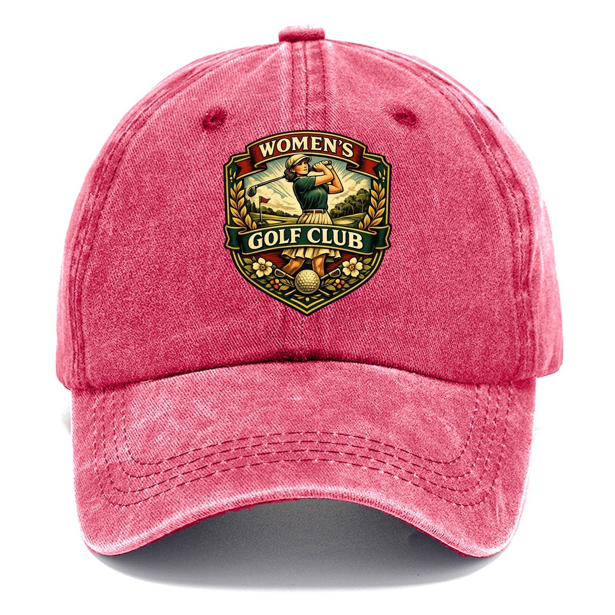 Womens Golf Club Classic Cap – Pomegranate Blush