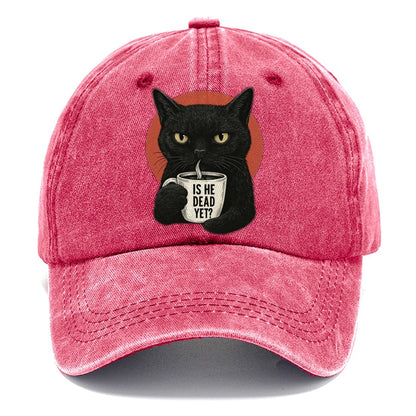 Is He Dead Yet Cat Classic Cap – Pomegranate Blush