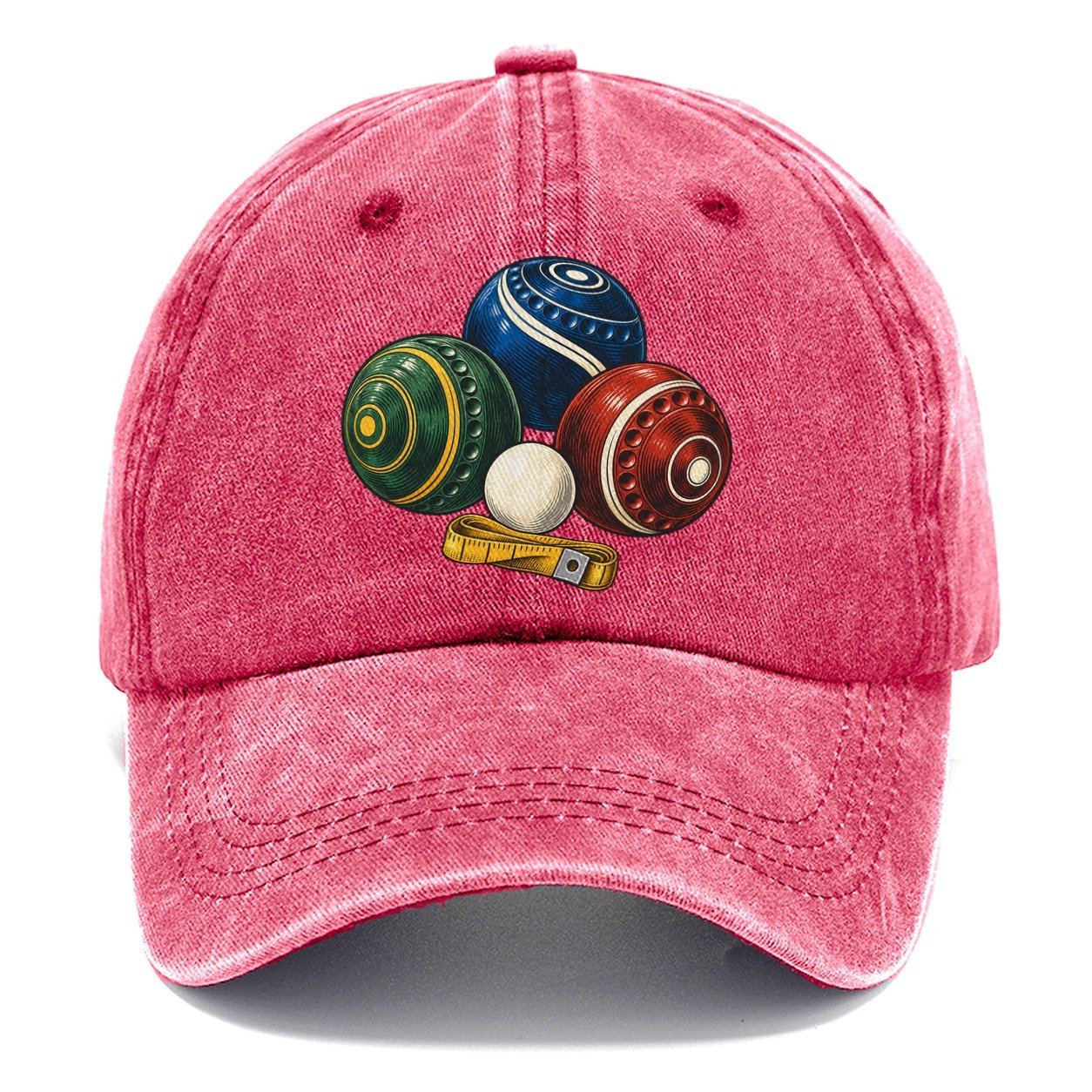 Lawn Bowls And White Jack Australia Cultural Icons Classic Cap – Pomegranate Blush